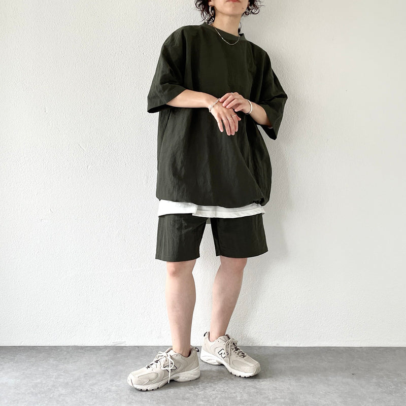 premium nylon setup / olive（プレミアムナイロンセットアップ