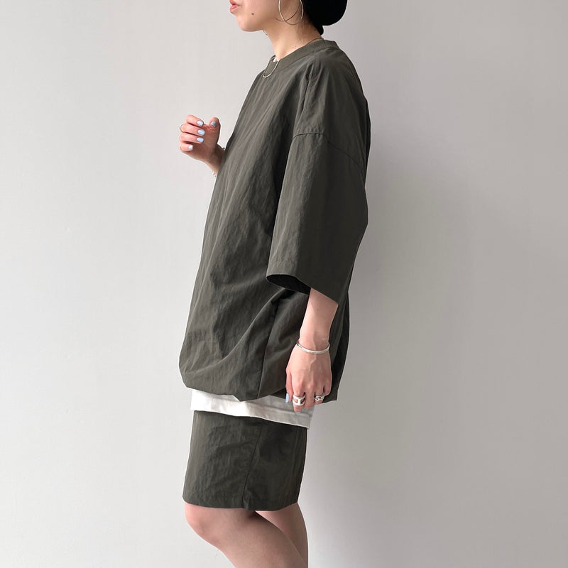 トップス natto premium nylon setup / navy premium nylon setup / olive（プレミアムナイロンセットアップ