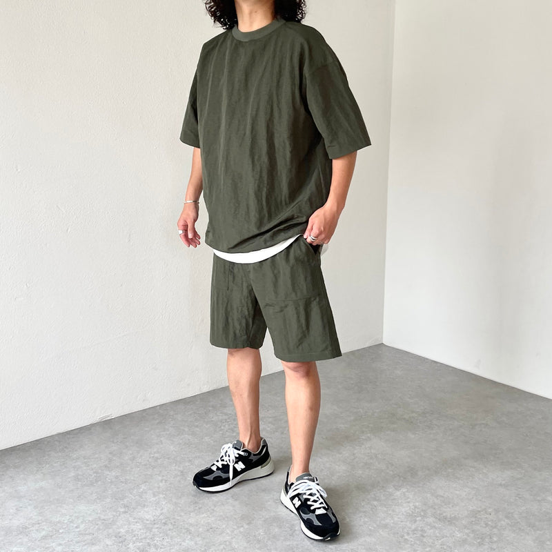 premium nylon setup / olive（プレミアムナイロンセットアップ 