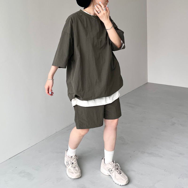 premium nylon setup / olive（プレミアムナイロンセットアップ