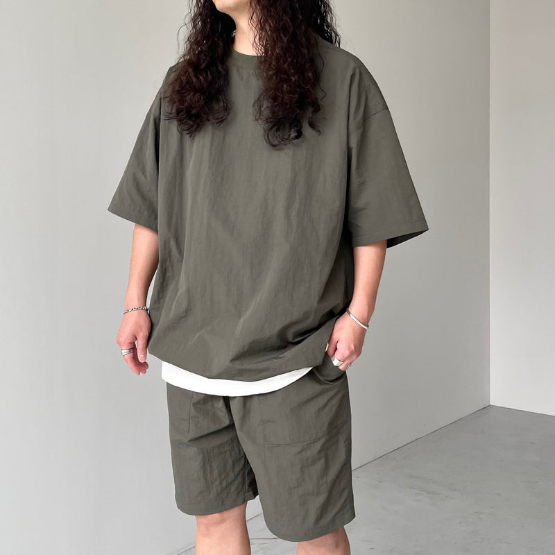 premium nylon setup / olive（プレミアムナイロンセットアップ