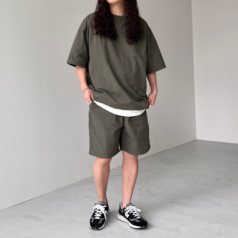 premium nylon setup / olive（プレミアムナイロンセットアップ