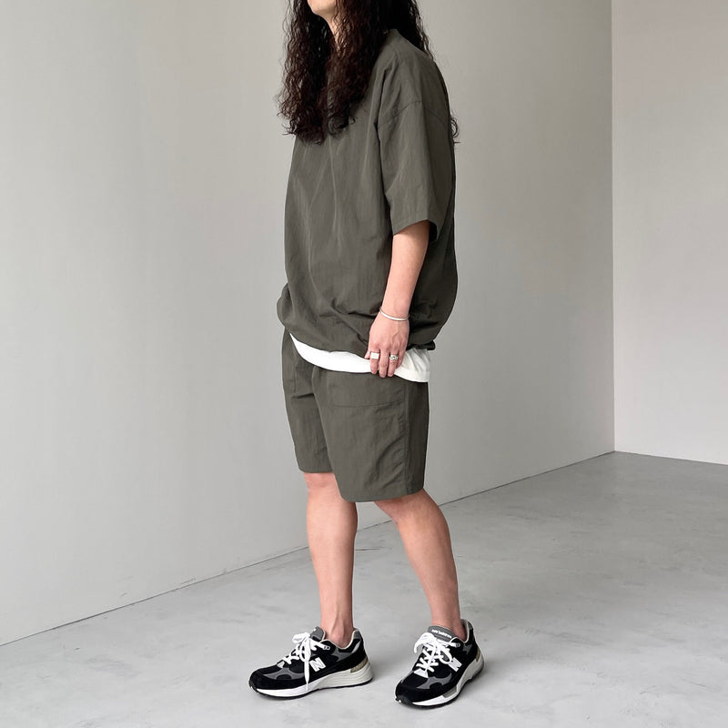 premium nylon setup / olive（プレミアムナイロンセットアップ