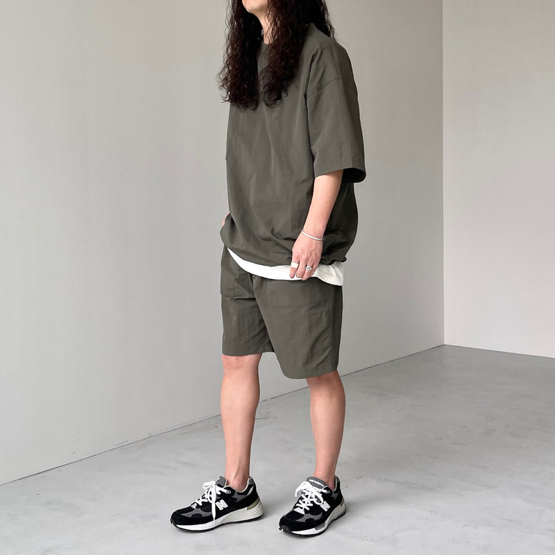 premium nylon setup / olive（プレミアムナイロンセットアップ