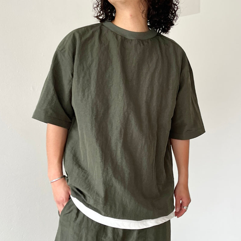 premium nylon setup / olive（プレミアムナイロンセットアップ