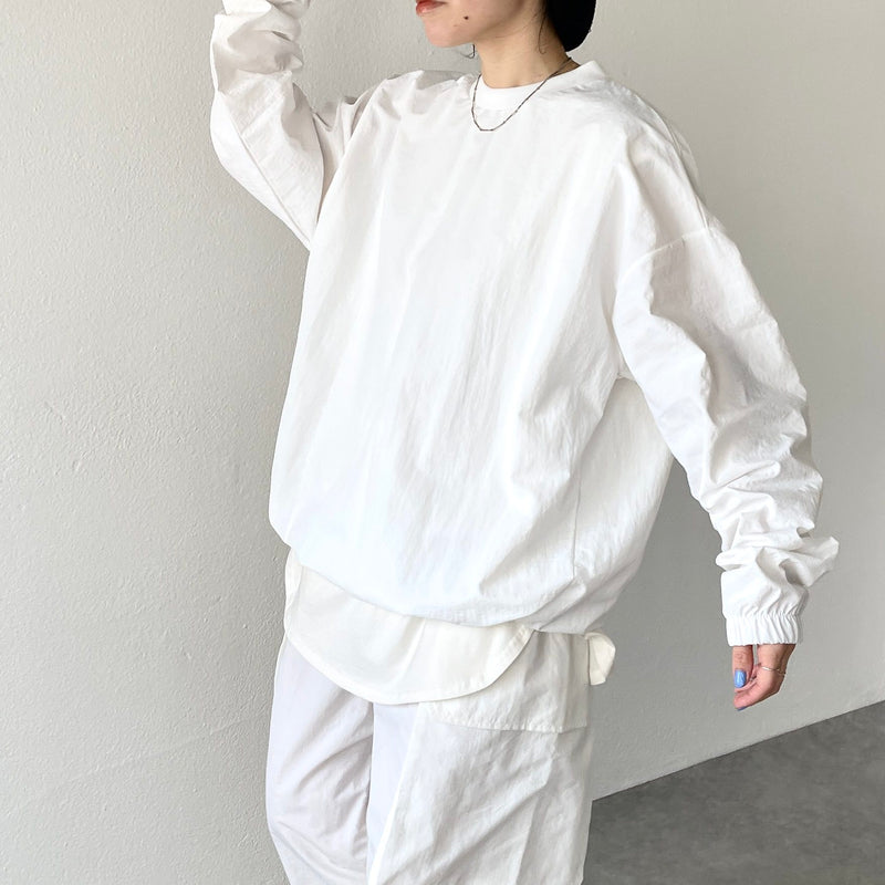 compact nylon pullover / ivory（コンパクトナイロンプルオーバー