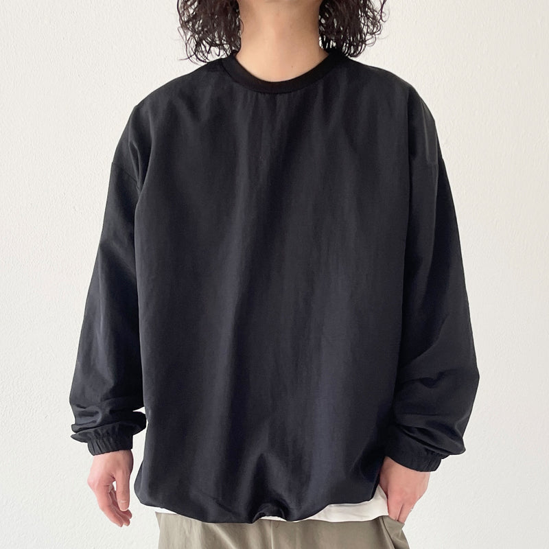 13,200円22AWTFW49 NYLON PULLOVER 黒M ナイロンプルオーバー