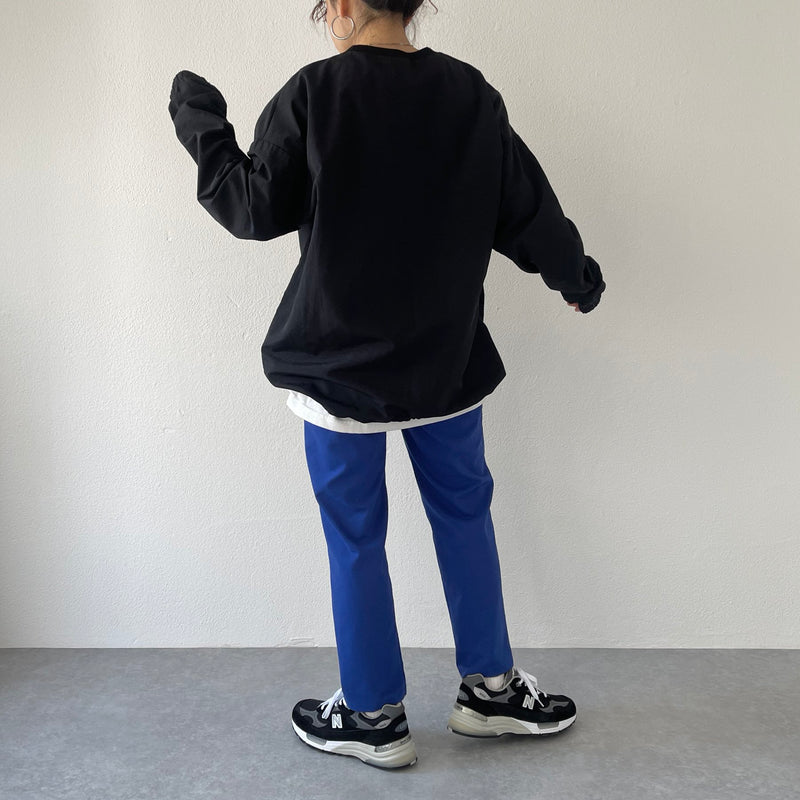 compact nylon pullover / black（コンパクトナイロンプルオーバー