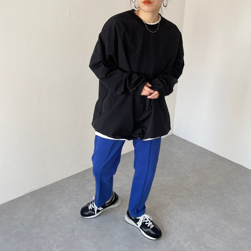 compact nylon pullover / black（コンパクトナイロンプルオーバー 
