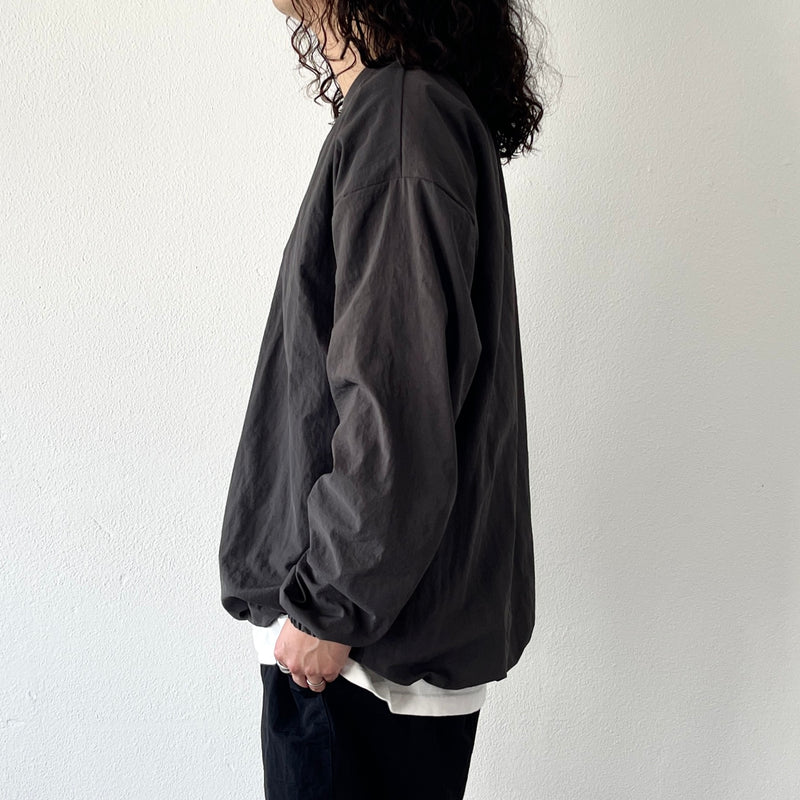 6(ROKU)＞linen nylon pullover | nate-hospital.com