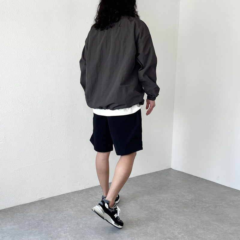 compact nylon pullover / charcoal（コンパクトナイロンプルオーバー 