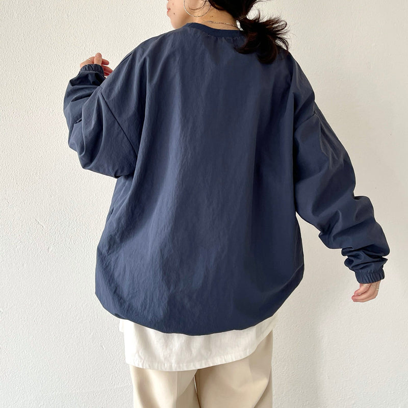 compact nylon pullover / navy（コンパクトナイロンプル