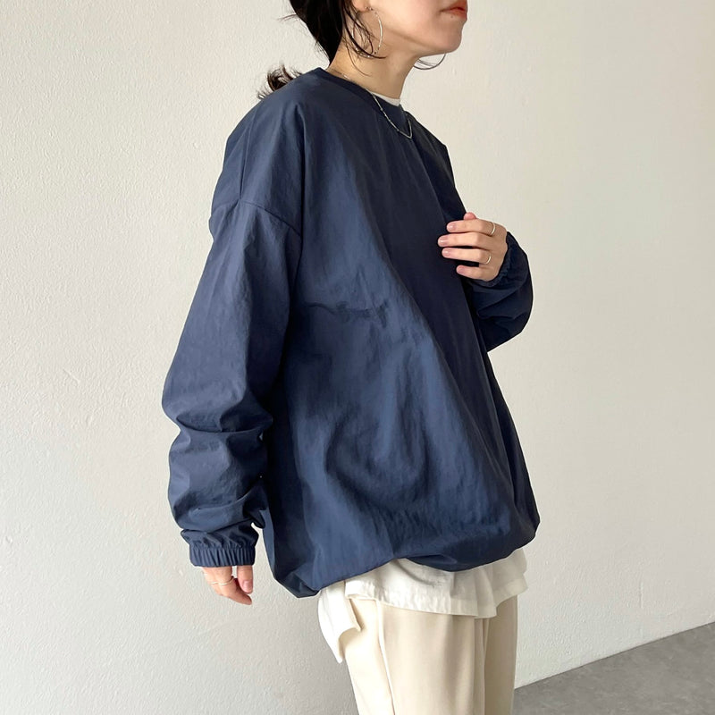 compact nylon pullover / navy（コンパクトナイロンプル
