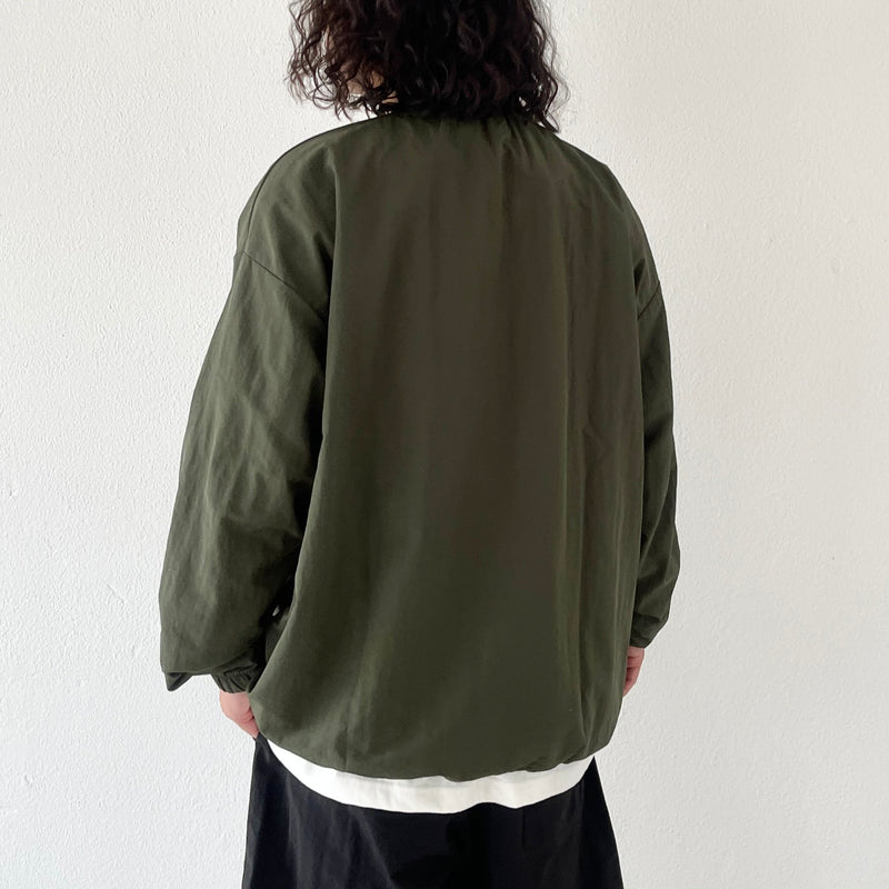 compact nylon pullover / olive（コンパクトナイロンプルオーバー