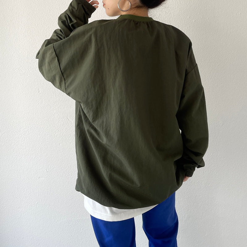 compact nylon pullover / olive（コンパクトナイロンプル