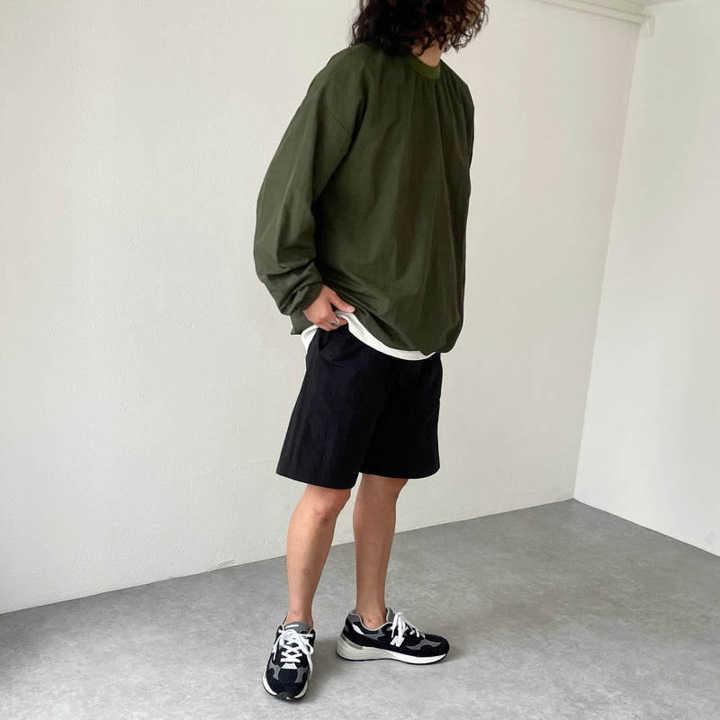 compact nylon pullover / olive（コンパクトナイロンプルオーバー