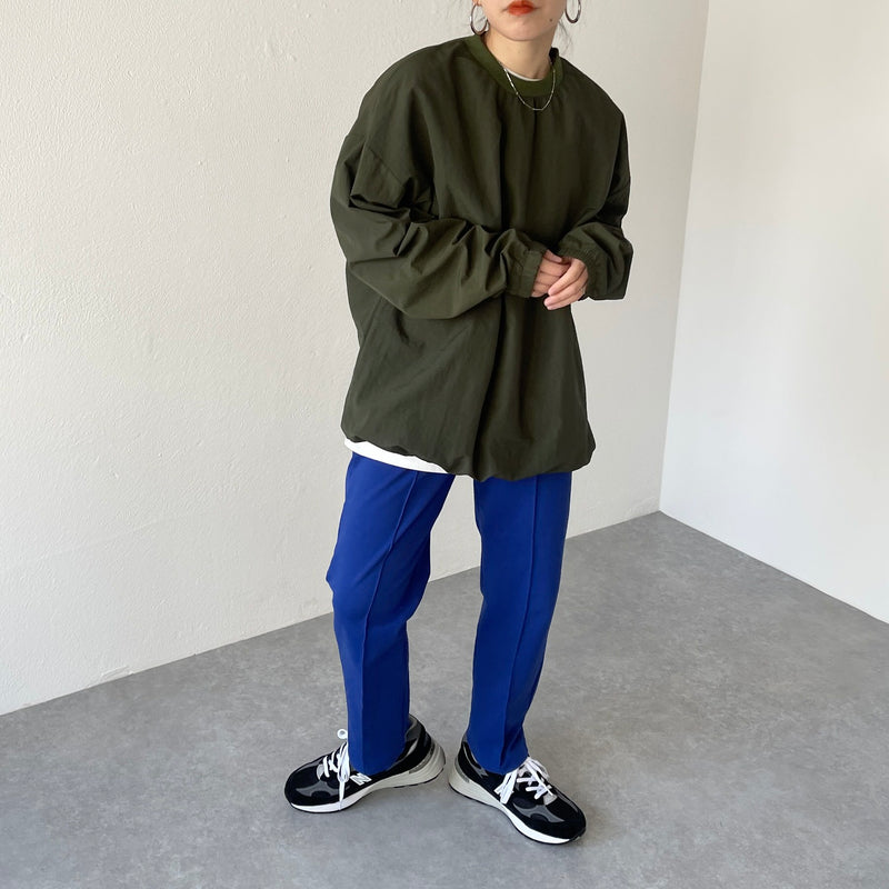 yonfa フラッシースリットスリーブT カーキ　Olive オリーブ yonfa フラッシースリットスリーブT カーキ Olive オリーブ
