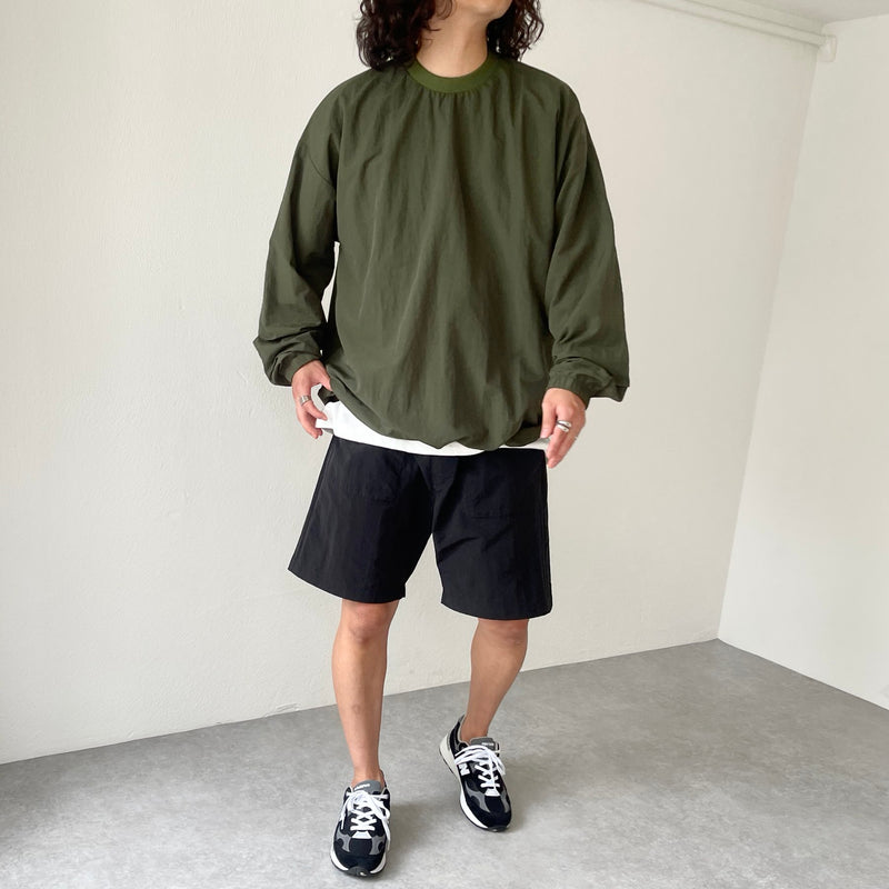 compact nylon pullover / olive（コンパクトナイロンプル