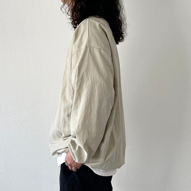 compact nylon pullover / beige（コンパクトナイロンプル