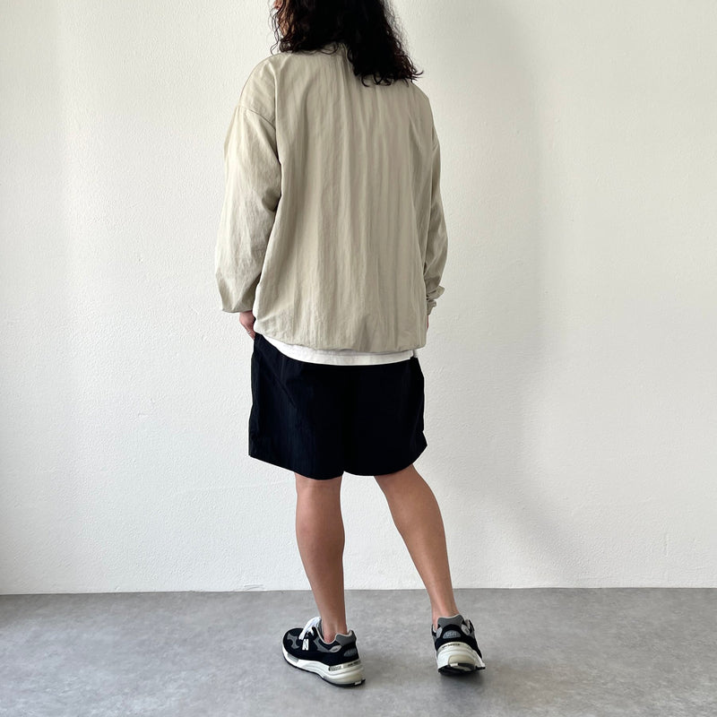 compact nylon pullover / beige（コンパクトナイロンプル