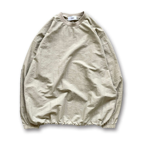 compact nylon pullover / beige