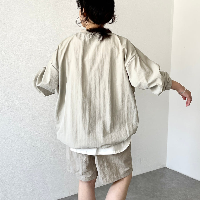 compact nylon pullover / beige（コンパクトナイロンプル