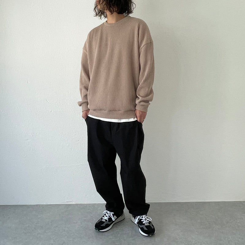 loose fit soft touch knit / beige(ルーズフィットソフト loose fit soft touch knit / beige(ルーズフィットソフト