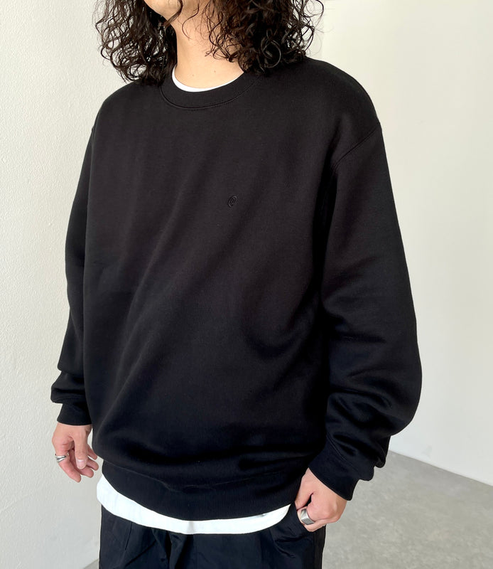 10.0oz natto logo sweat / black（ナットロゴスウェット / ブラック 