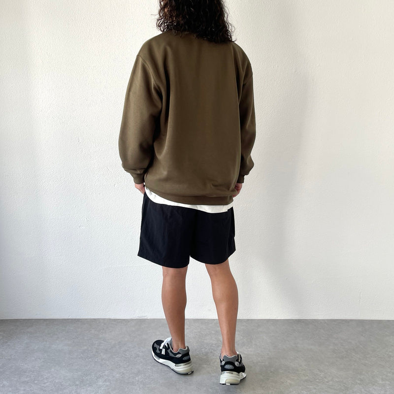 10.0oz natto logo sweat / khaki（ナットロゴスウェット