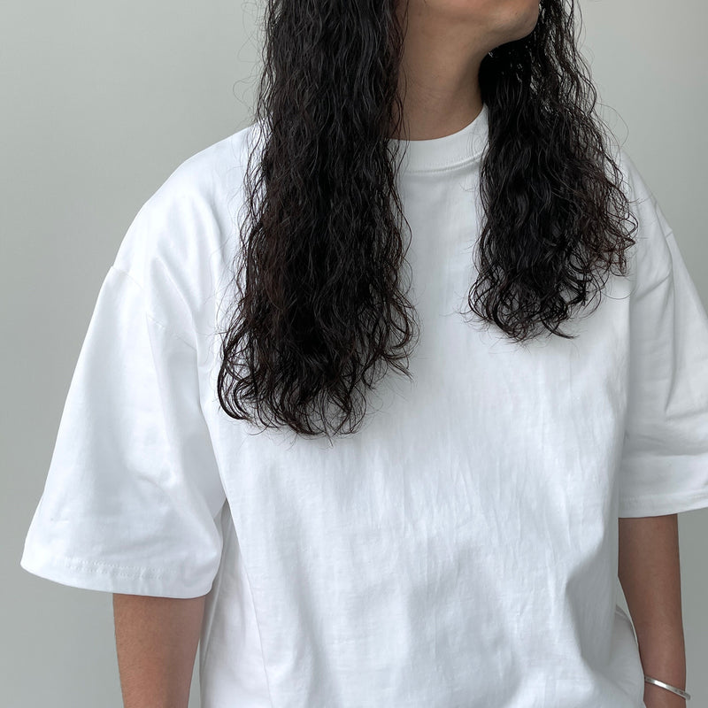 premium heavy weight over size tee / white（プレミアム