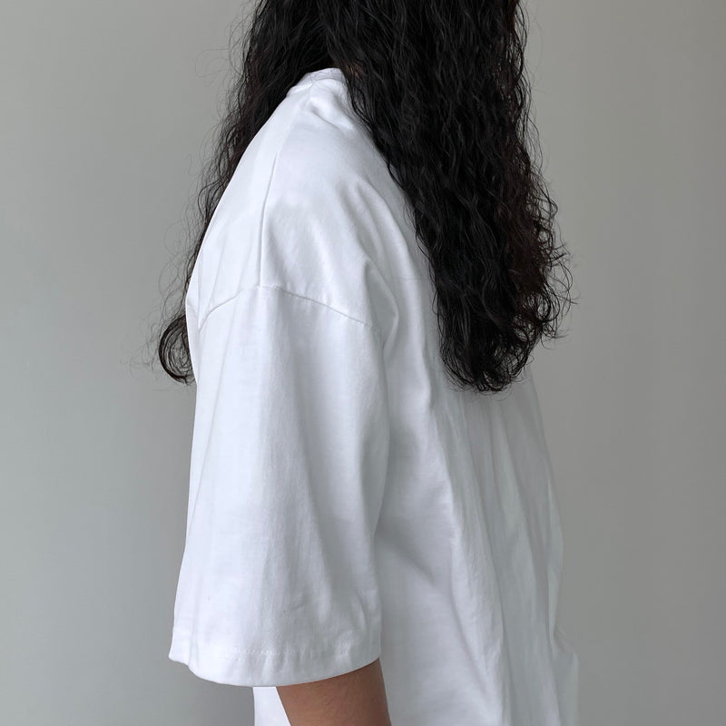 premium heavy weight over size tee / white（プレミアム