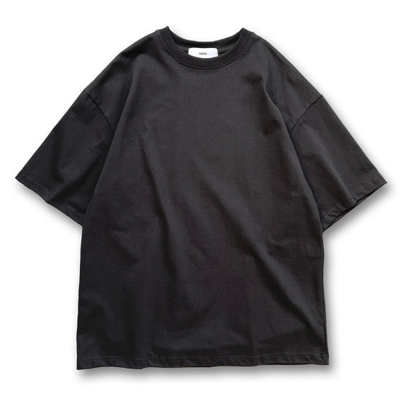 premium heavy weight over size tee / black