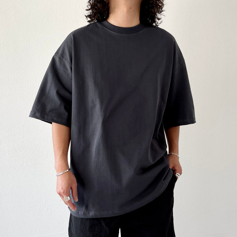 premium heavy weight over size tee / charcoal（プレミアム