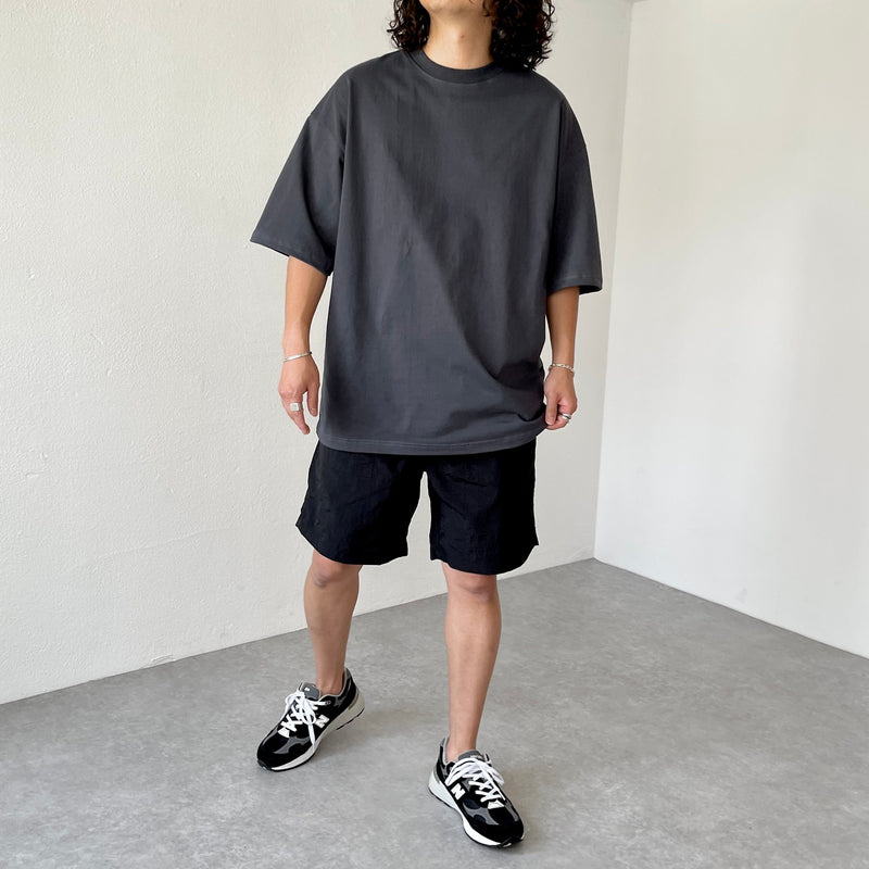 premium heavy weight over size tee / charcoal（プレミアム
