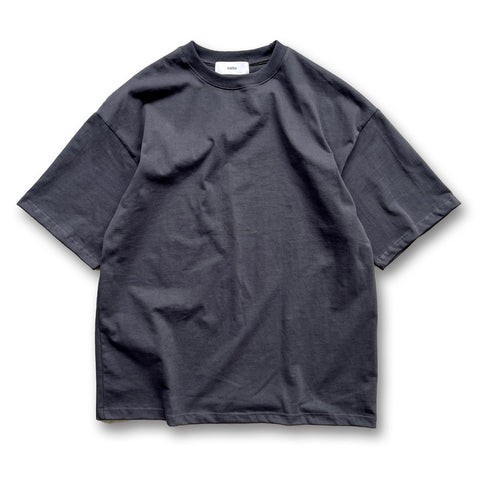 premium heavy weight over size tee / charcoal