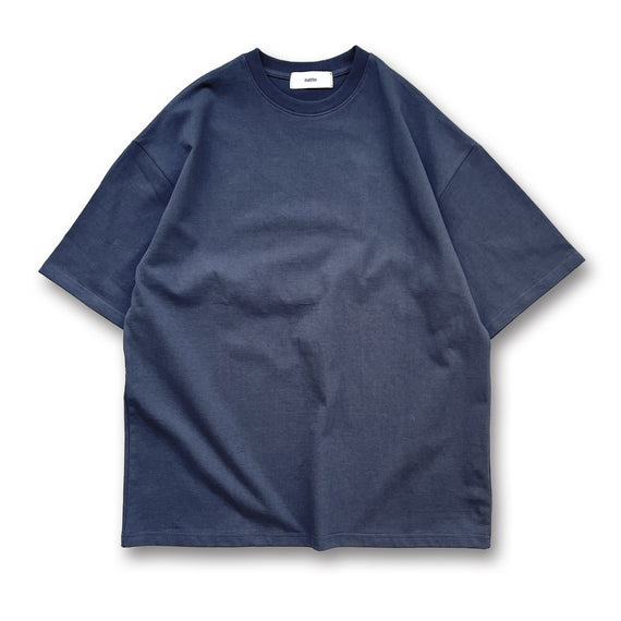 premium heavy weight over size tee / navy