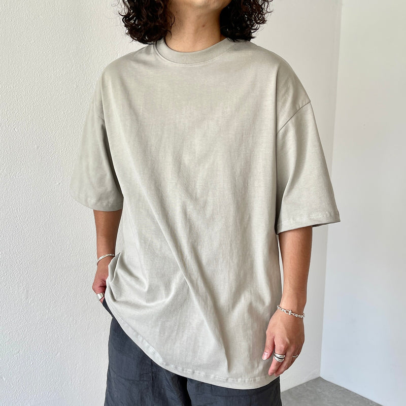 premium heavy weight over size tee / greige（プレミアム 