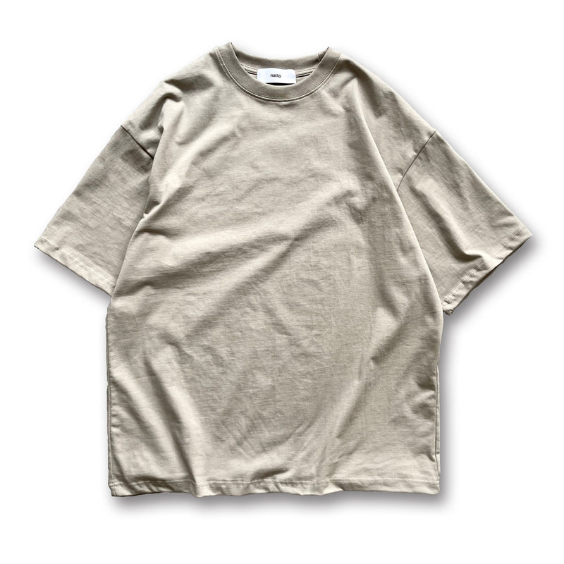 premium heavy weight over size tee / greige（プレミアム 