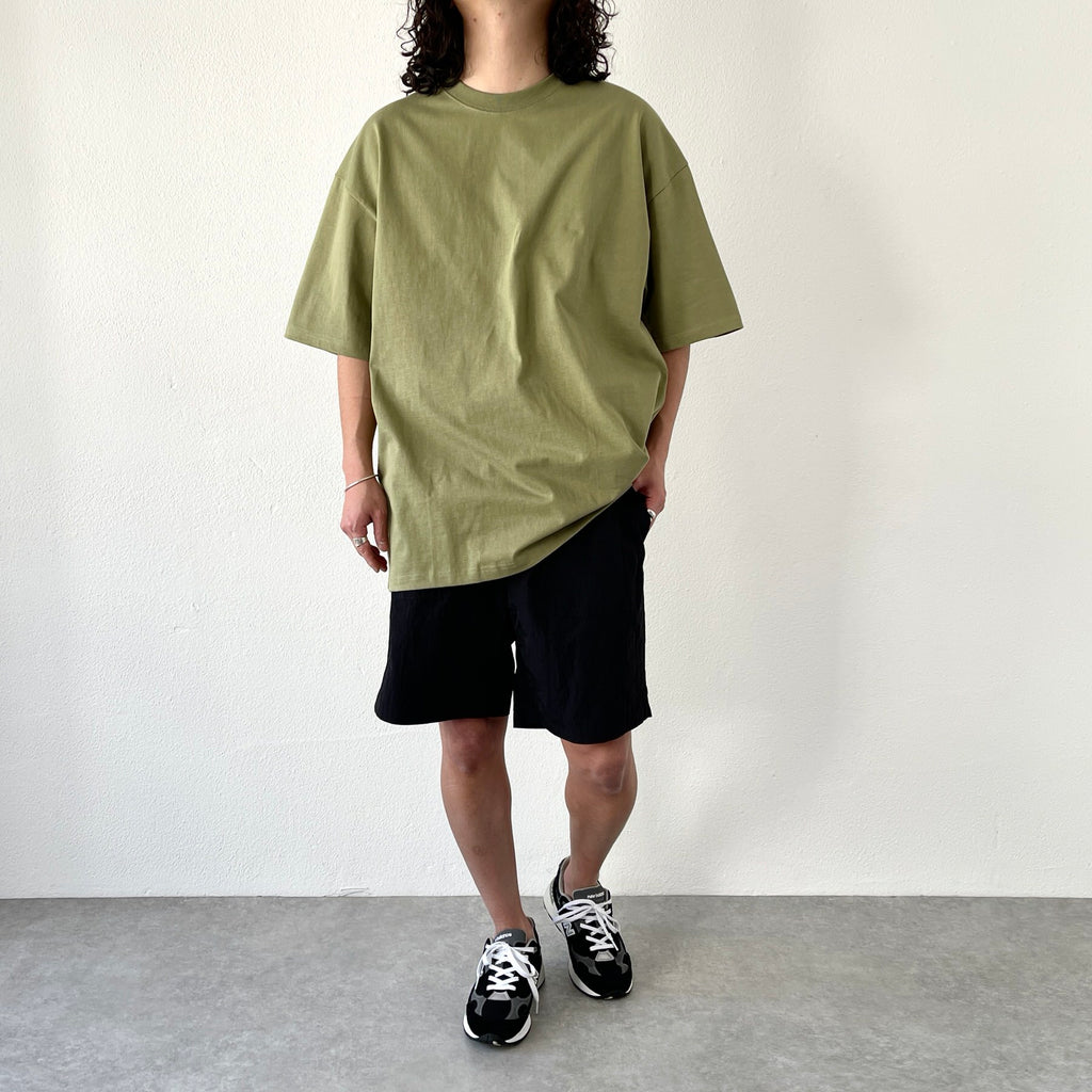 premium heavy weight over size tee / olive（プレミアム ヘビーウェイト オーバーサイズ tee /  オリーブ） | natto | ナット 公式オンラインショップ