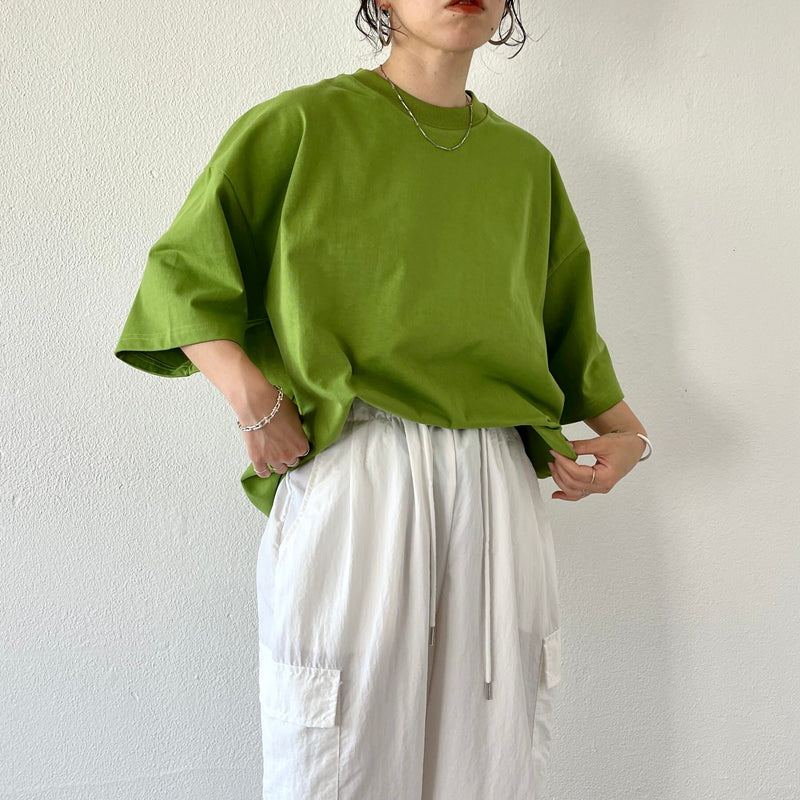 premium heavy weight over size tee / pistachio（プレミアム