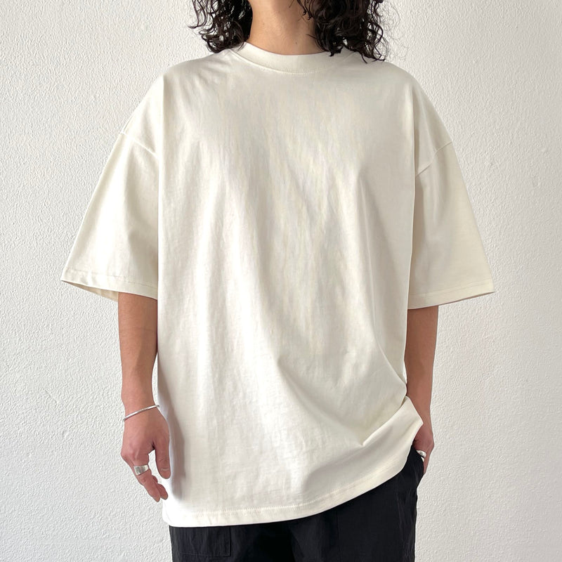 premium heavy weight over size tee / ivory（プレミアム ヘビーウェイト オーバーサイズ tee /  アイボリー） | natto | ナット 公式オンラインショップ