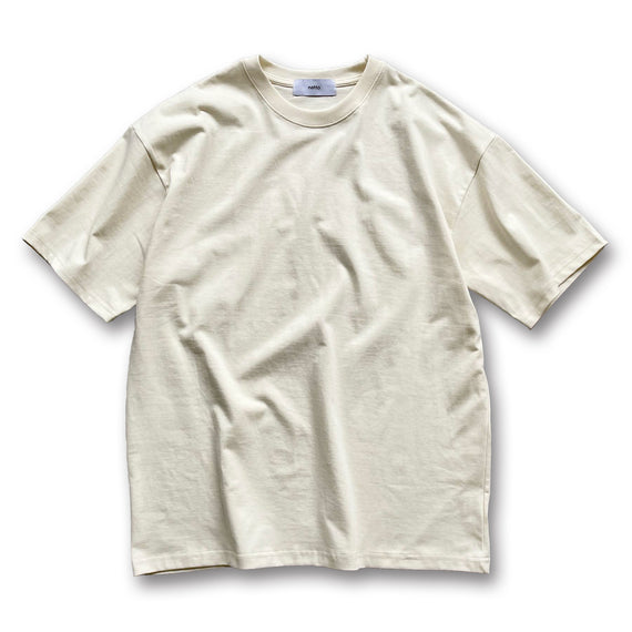 premium heavy weight over size tee / ivory