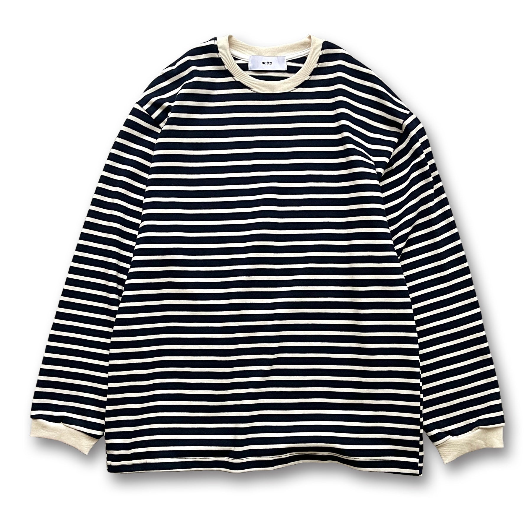 aLORS paris ボーダーカットソーネイビー×アイボリー アローパリ