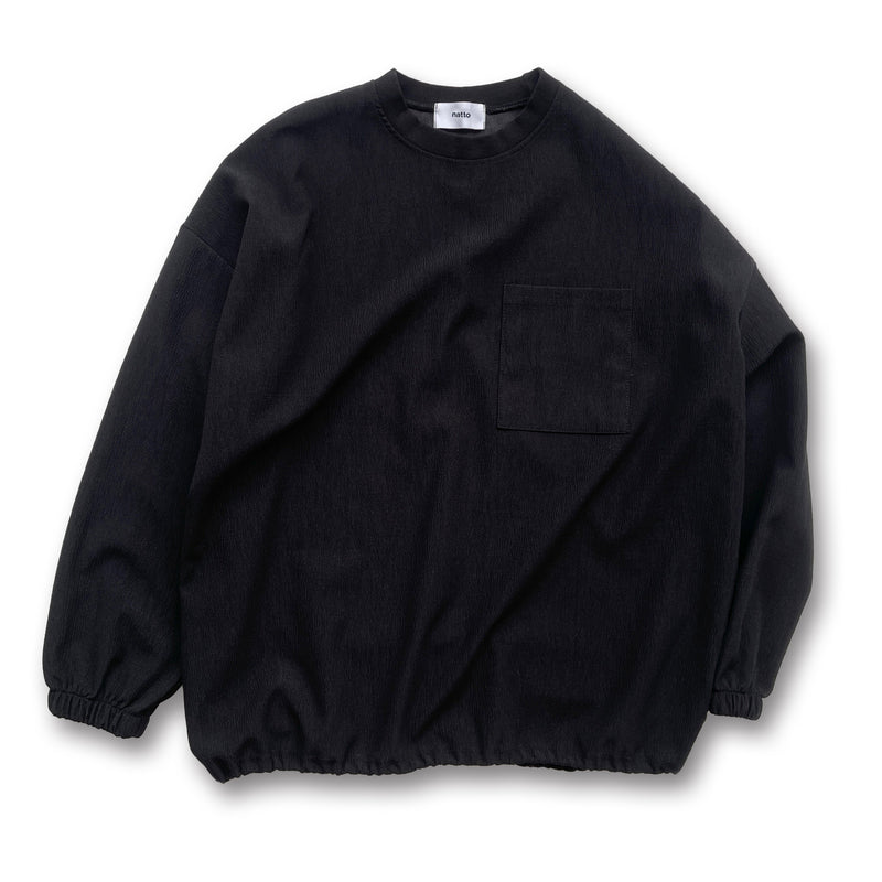 premium slab pullover / black（プレミアムスラブプルオーバー / ブラック） | natto | ナット  公式オンラインショップ