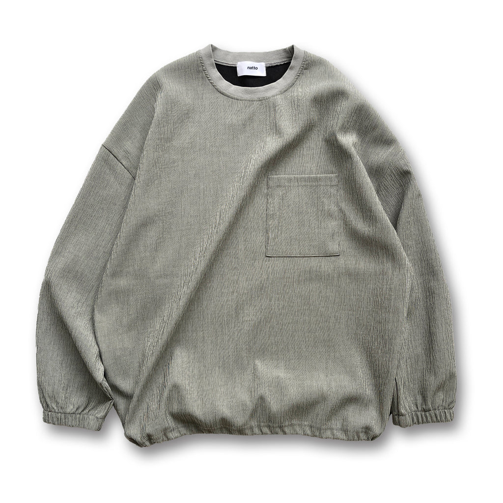 premium slab pullover / gray（プレミアムスラブプルオーバー