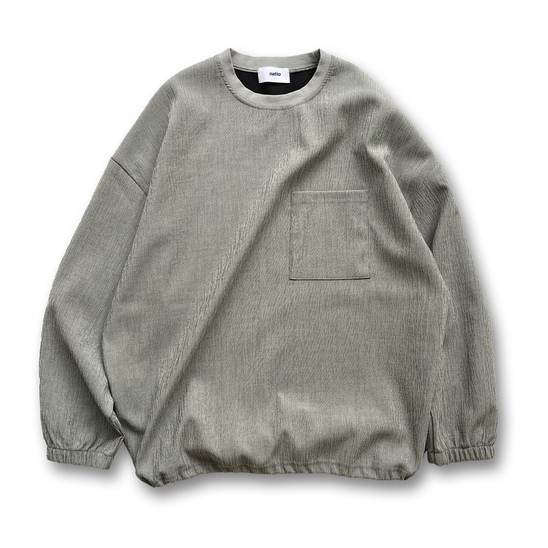 premium slab pullover / grayディティール画像