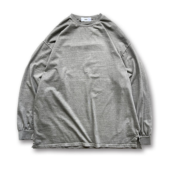 vintage like loose silhouette long sleeve / gray