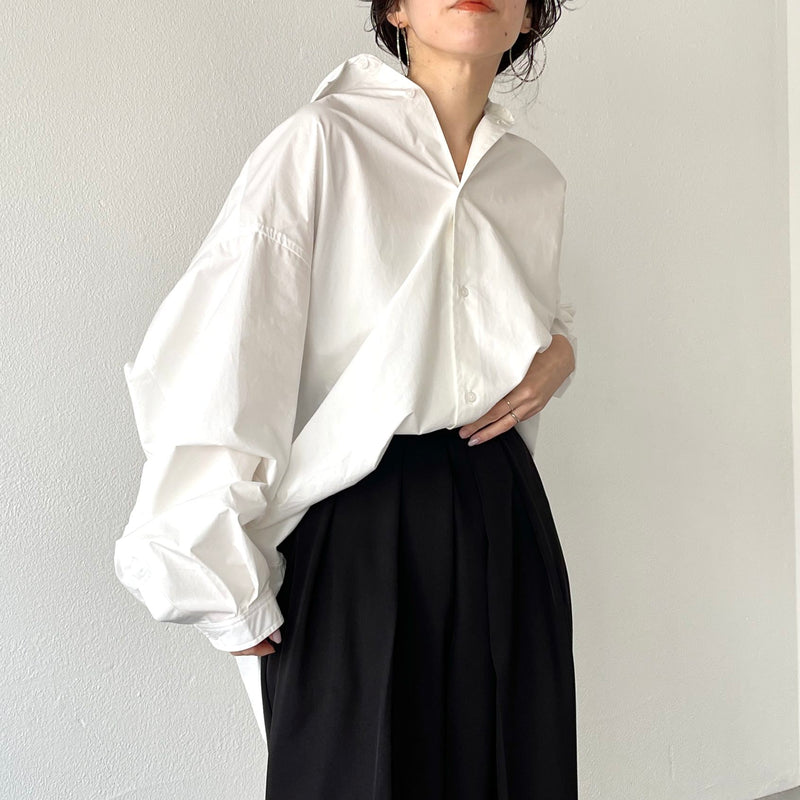 loose silhouette standard shirt / ivory（ルーズシルエット