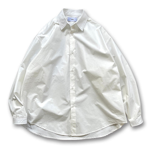 loose silhouette standard shirt / ivory