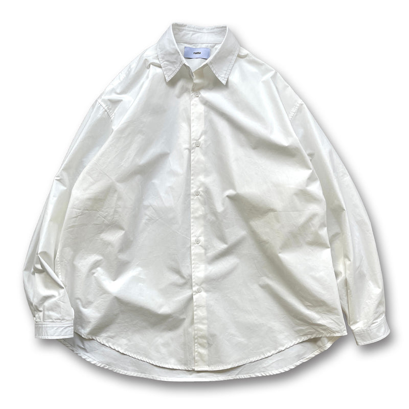 loose silhouette standard shirt / ivoryディティール画像